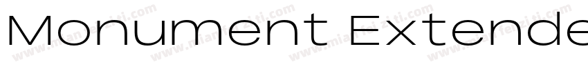 Monument Extended U字体转换